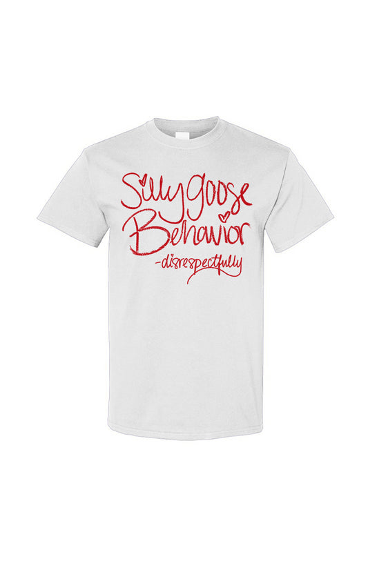 Silly Goose Behavior Tee WHITE